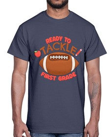 Ready to tackle first Grade 742#- first grade- Cotton Tee