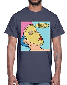 Relax 1013#- art pop art- Cotton Tee