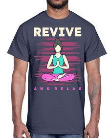 Revive and Relax 500#- yoga- Cotton Tee