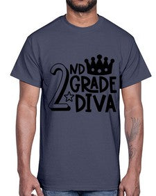 Second Grade Diva 812#- second grade- Cotton Tee