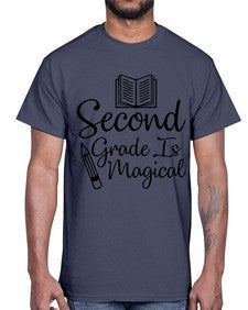 Second Grade Is Magical 820#- second grade- Cotton Tee
