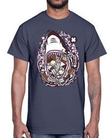 Shark Ice Cream 1523#- ice cream- Cotton Tee