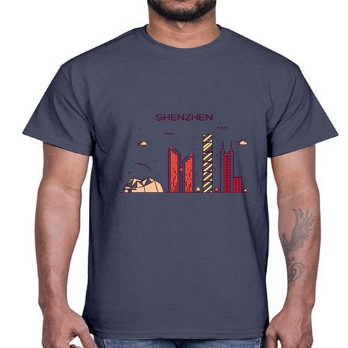 Shenzhen 1834#- cities- Cotton Tee