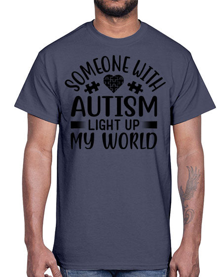 Some one with Style 50#- autism- Cotton Tee
