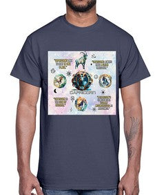 Straight Capricorn 471#- capricorn- Cotton Tee