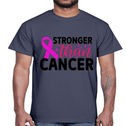 Stronger Than Cancer 6#- breast cancer- Cotton Tee