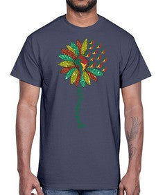 Sunflower Fist Juneteenth Black History 24#- black juneteenth- Cotton Tee