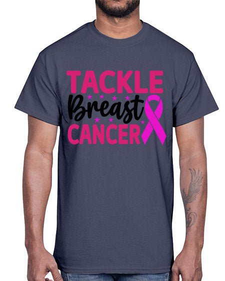 Tackle Breast Cancer 5#- breast cancer- Cotton Tee