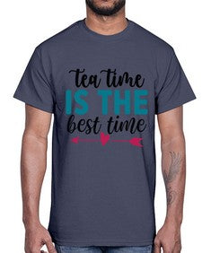 Tea Time Is The Best Time 1614#- tea- Cotton Tee