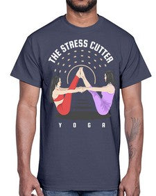 The Stress Cutter 562#- yoga- Cotton Tee