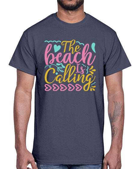 The beach is calling Style 1#- summer- Cotton Tee