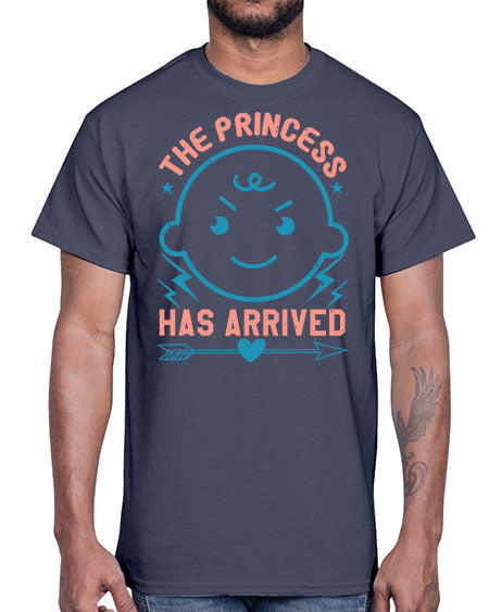The princess has arrived Style 225#- baby shower- Cotton Tee