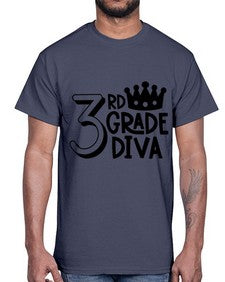 Third Grade Diva 953#- third grade- Cotton Tee