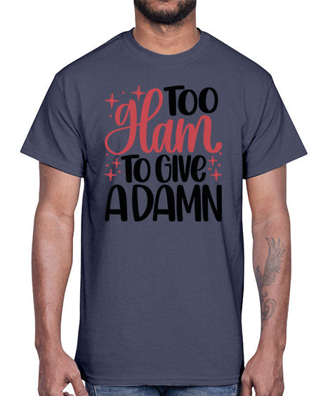 Too Glam To Give A Damn Style 9#-makeup Cotton Tee