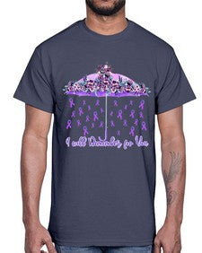 Umbrella Remember AlzheimerS Awareness 218#- alzheimers- Cotton Tee