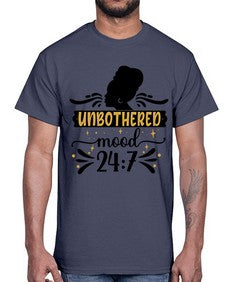 Unbothered mood Style 2#- black girls or women- Cotton Tee