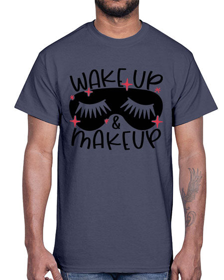 Wake Up Makeup Style 8#-makeup Cotton Tee
