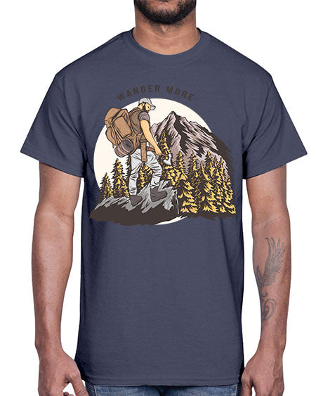 Wander More 3#- nature- Cotton Tee