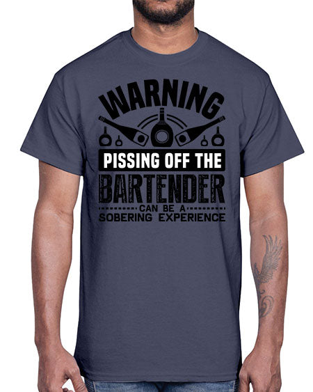 Warning Style 462#- bartender- Cotton Tee