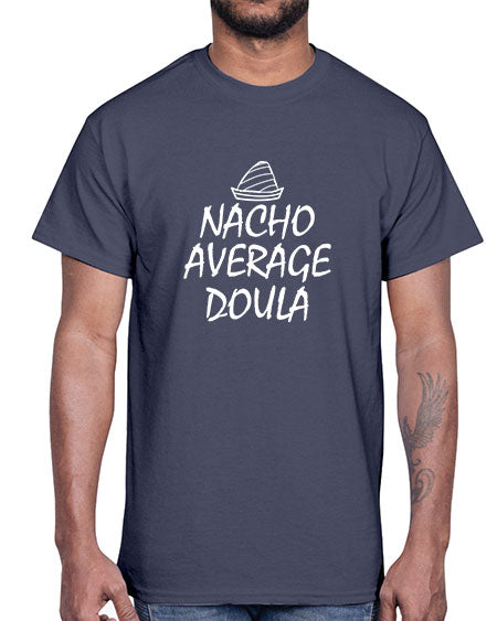 Womensnachoaveragedoulagiftforfunnydoula1654#- doubla- Cotton Tee