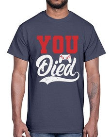 YOU DIED 56#- video games- Cotton Tee