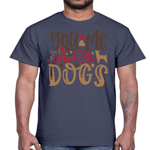 You Me And The Dogs Style 52#- dogs- Cotton Tee