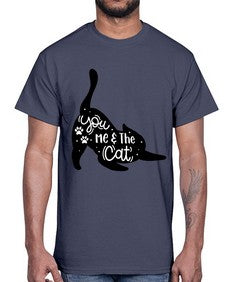 You Me The Cat Style 111#- cats- Cotton Tee