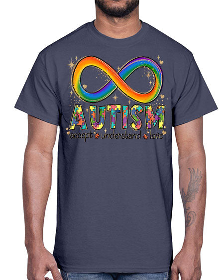 accept love understand autism- autism- Cotton Tee