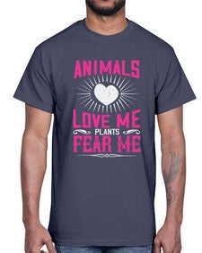 animals love me 27#- vegan- Cotton Tee