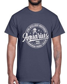 aquarius 77#- aquarius- Cotton Tee