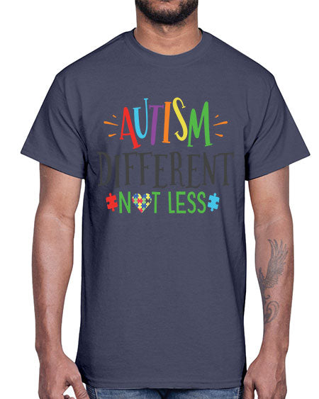 autism different not less Style 5#- autism- Cotton Tee