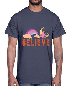 believe 47#- unicorn- Cotton Tee