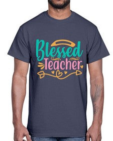 blessed teacherr 633#- teacher- Cotton Tee