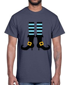 bluewitchlegs 47#- witch- Cotton Tee