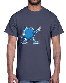 bowling ball dabbing bowling 276#- bowling- Cotton Tee