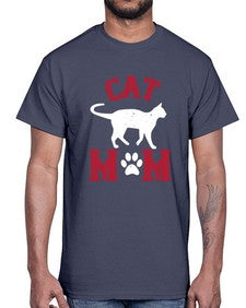 cat mom Style 35#- cats- Cotton Tee