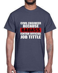 civil engineer 656#- engineer- Cotton Tee