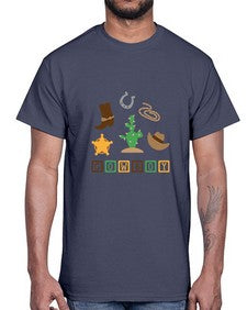 cowboy 343#- western- Cotton Tee
