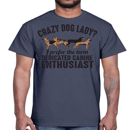 crazy dog lady- dogs- Cotton Tee