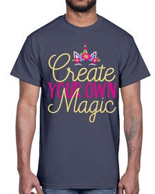 create your own magic 82#- unicorn- Cotton Tee