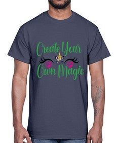 create your own magic 83#- unicorn- Cotton Tee