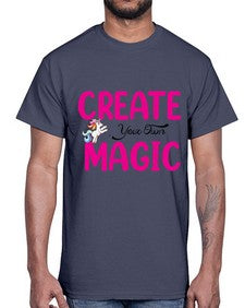create your own magic 86#- unicorn- Cotton Tee