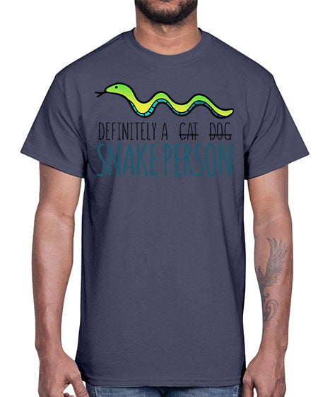 definitely a snake person- snake- Cotton Tee