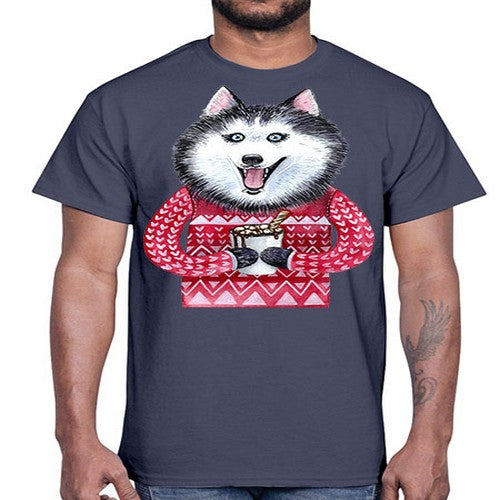 dog 73#- dogs- Cotton Tee