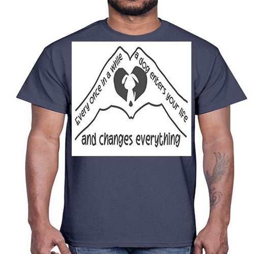 dog changes everything 75#- dogs- Cotton Tee