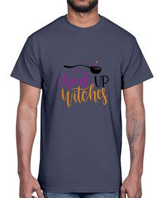 drink up witches 37#- witch- Cotton Tee