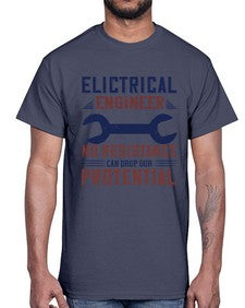 electrical engineer no resistance can drop our protential Style 747#- engineer- Cotton Tee