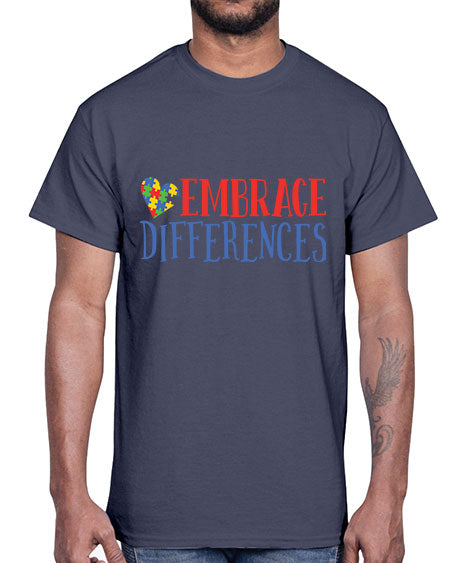 embrace differences Style 13#- autism- Cotton Tee