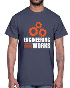 engineering works 769#- engineer- Cotton Tee