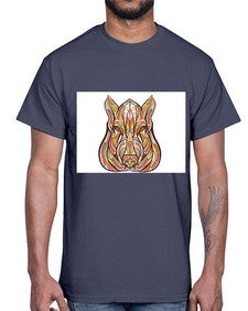 ethnic boar 417#- mandala- Cotton Tee